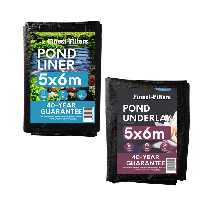 5m x 6m / Bundle- Pond Liner & Underlay
