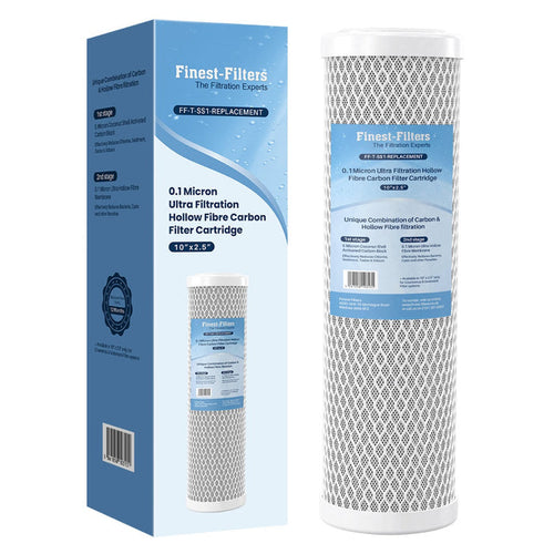 10" 0.1 Micron Ultra Fine Hollow Fibre Carbon Filter Cartridge (for Countertop Filter System)