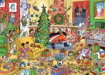 1000 Piece Jigsaw Puzzle - Doodle Town: Catching Santa | Cobble Hill