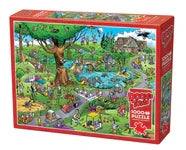1000 Piece Jigsaw Puzzle - Doodle Town: Par for the Course | Cobble Hill
