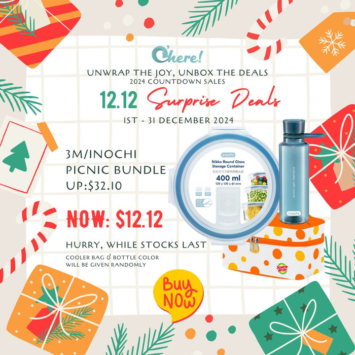 $12.12 Surprise Deals - 3M/Inochi Picnic Bundle