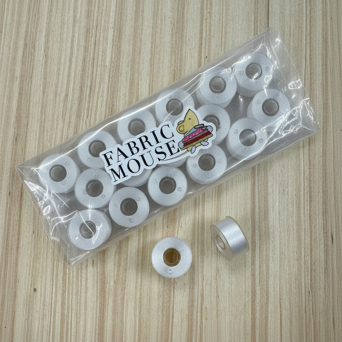 16 pre-wound A-Style Bobbins for domestic embroidery machines