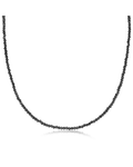 17" CHOKER FACETED HEMATITE 2MM BEAD