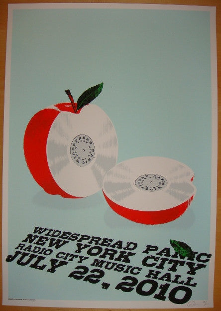 2010 Widespread Panic - NYC Silkscreen Concert Poster by Chris Bilheimer