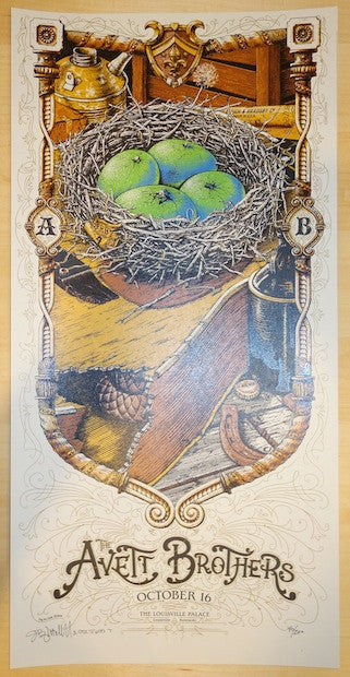 2014 The Avett Brothers - Louisville I Concert Poster by Moctezuma