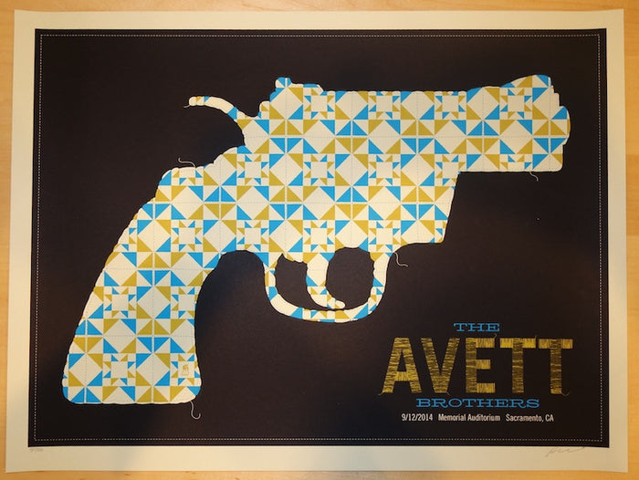 2014 Avett Brothers - Sacramento Concert Poster by Methane
