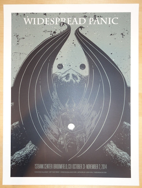 2014 Widespread Panic - Broomfield II Concert Poster by Vogl