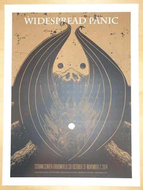 2014 Widespread Panic - Broomfield III Concert Poster by Vogl