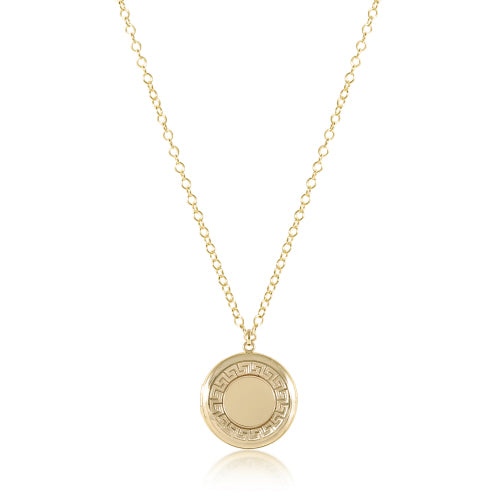 28" NECKLACE GOLD - CHERISH MEDIUM GOLD LOCKET