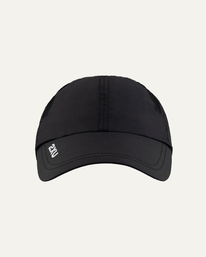 2XU Unisex's Run Cap - Black/Black