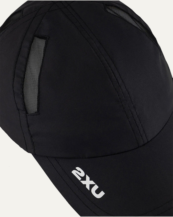 2XU Unisex's Run Cap - Black/Black