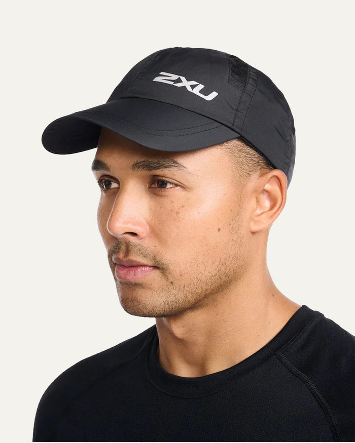 2XU Unisex's Run Cap - Black/Black