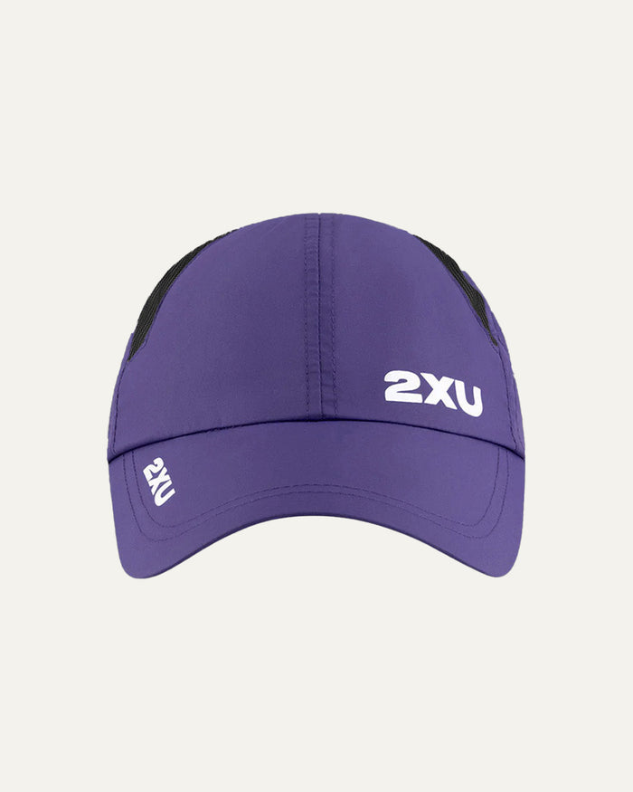 2XU Unisex's Run Cap - Future Dusk/White