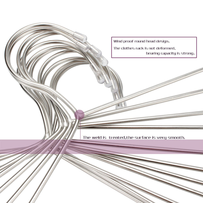 30 Pack Clothes Hangers Stainless Steel Strong Metal Wire Hangers Clothes Hangers 16.5 Inch-Gabbay