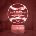 3D Led Light - Baseball - To My Wife - You Are The Best Catch Of My Life - Glca15005