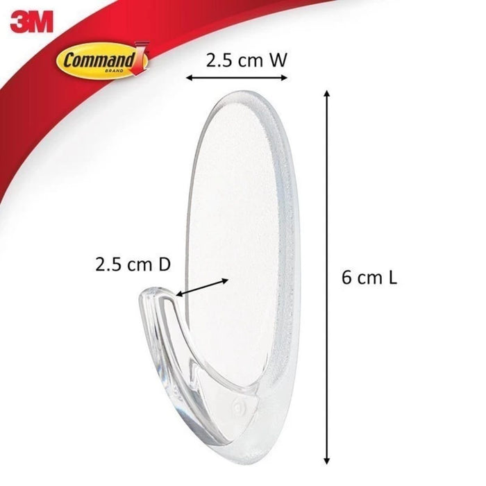 3M Command 17010-54CLR Festive Celebration Christmas Pack Assorted Clear Hooks