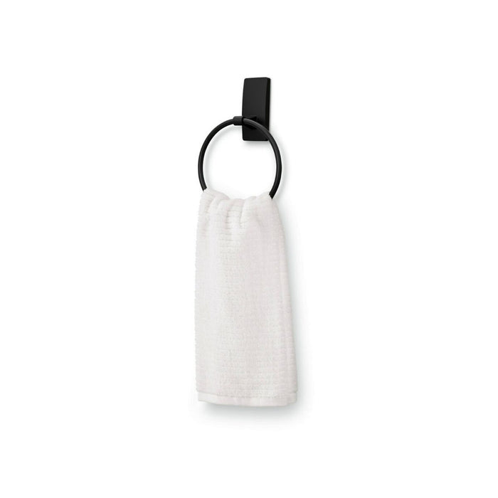 3M Command Bath Matte Black Towel Ring, 1 Towel Ring, 2 Strips
