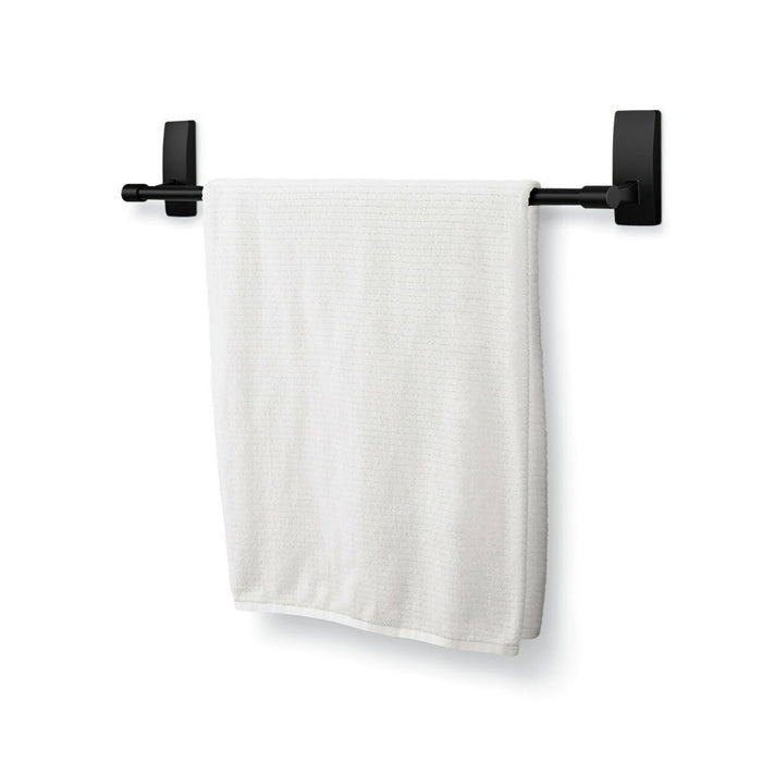 3M Command Bathroom Matte Black Towel Bar, 2 Large Strips