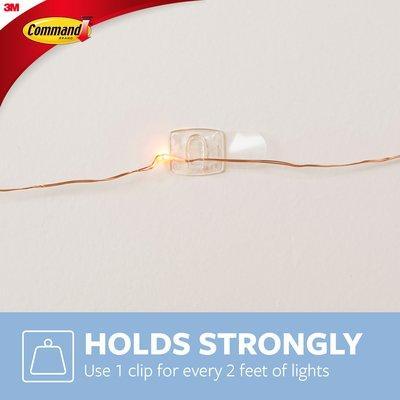 3M Command Celebrations Value Pack 40 Decorating Clips/12 Mini Clear Hooks