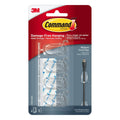 3M Command Clear Medium Cord Organizers with Clear Strips 4 Hooks/5 Strips