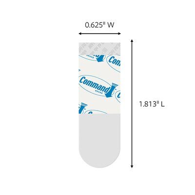 3M Command Clear Small Refill Strips/12 Strips