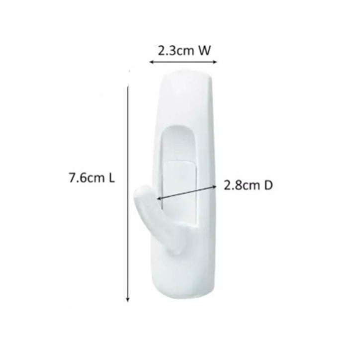 3M Command Medium Hooks Value Pack 6 Hooks/12 Strips/1.3 Kg