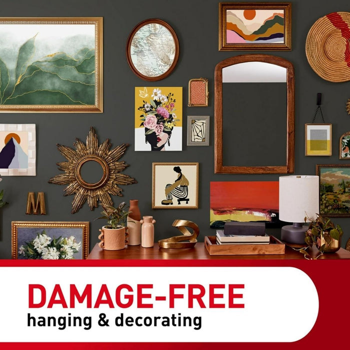 3M Command Sawtooth Picture Hanging Hooks Value Pack 3 Hangers, 6 Large Strips