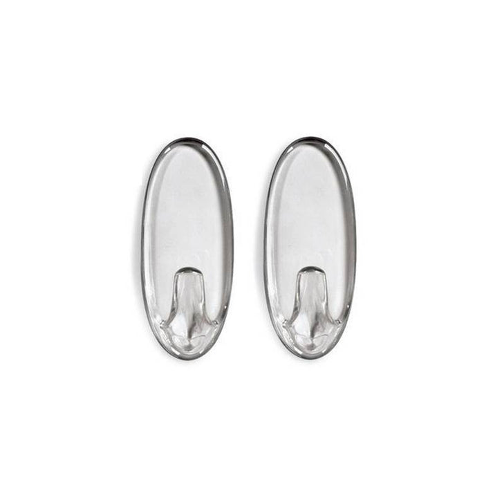 3M Command Small Clear Hooks with Clear Strips 2 Hooks/4 Strips/450 gm