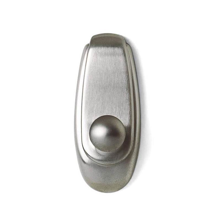 3M Command Timeless Large Brushed Nickel Hook 1 Hook/2 Strips 2.2 Kg