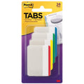 3M Post-it Flat Durable Tabs 2" X 1.5" 24 Tabs/Pk