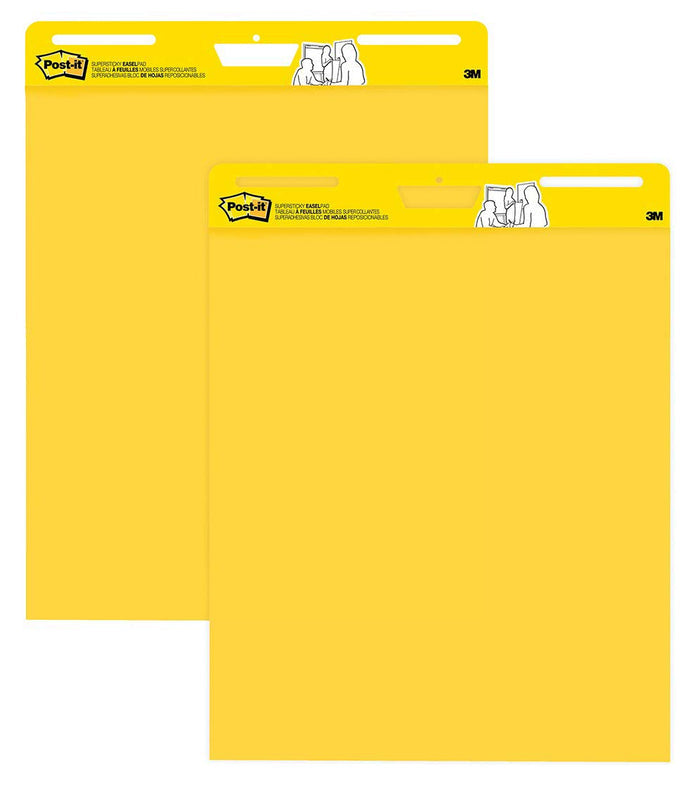 3M Post-it Super Sticky Yellow Easel Pad 559YWSS, 25" x 30", 1 Pad, 25 Sheets