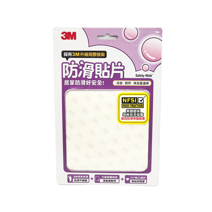 3M Safety-Walk Floor Stickers, Clear, 4Pcs