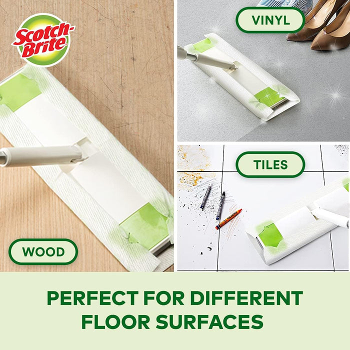 3M Scotch Brite Easy Sweeper Dry Wiper Value Pack 3x30 Sheets