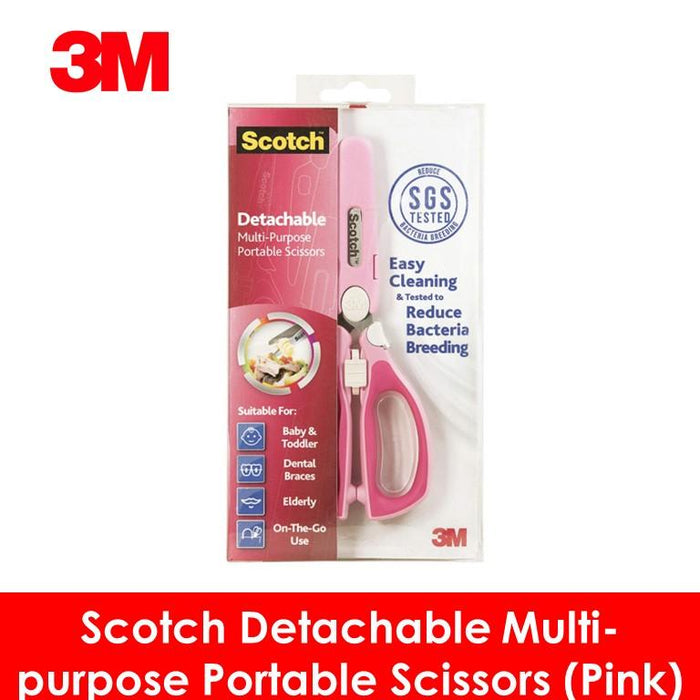 3M Scotch Portable Detachable Scissors Pink