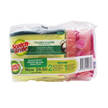 3M Scotchbrite 2In1 Anti-Bacterial Scrub Sponge (2 Packs, 6 Pcs) And Non Scratch Foam Scrub (1 Pack, 2 Pcs)