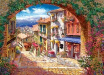 500 Piece Jigsaw Puzzle - Archway to Cagne | Cobble Hill