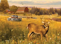 500 Piece Jigsaw Puzzle - Deer Field | Cobble Hill