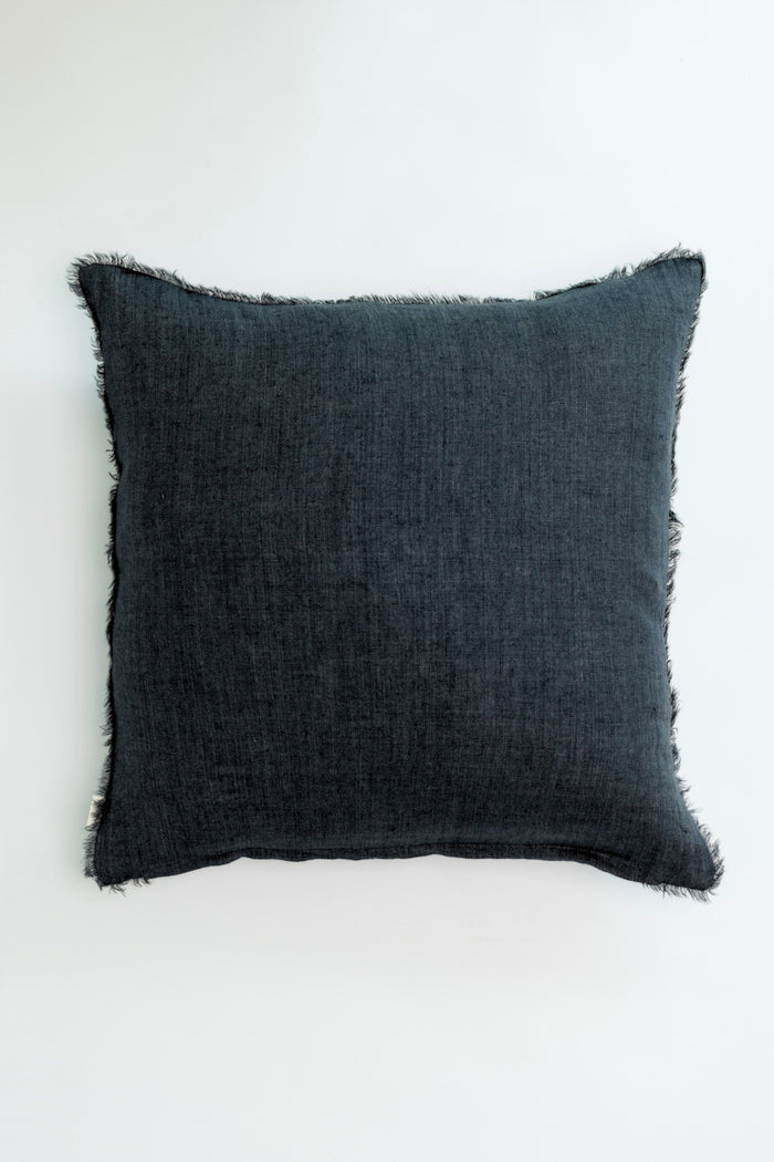 Fabiana Linen Pillow - Ink - 24"x24"