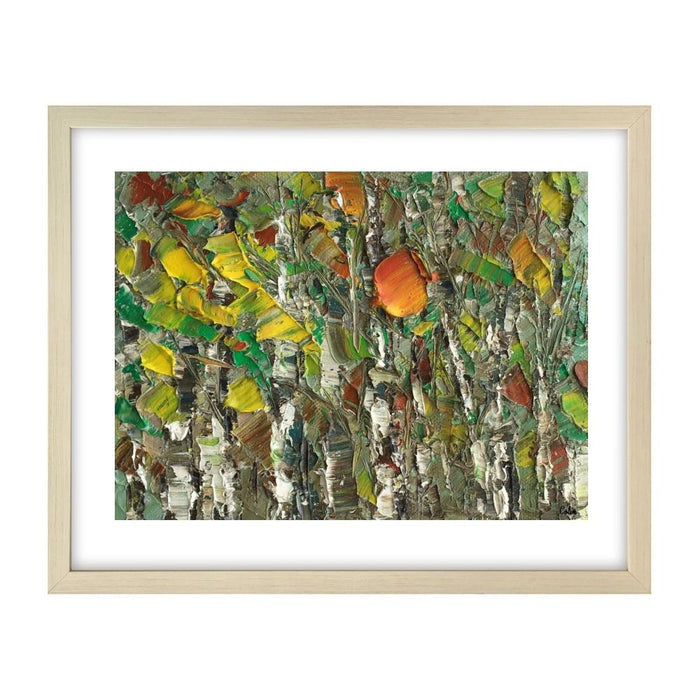 Abstract Canvas Painting, Original Small Painting, Heavy Texture Oil Painting, Tree Painting, 8X12 inch-Paintingforhome