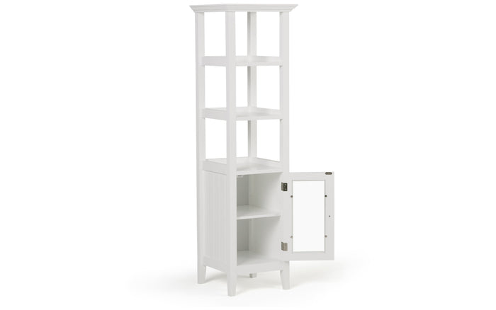 Pure White | Acadian Bath Storage Tower
