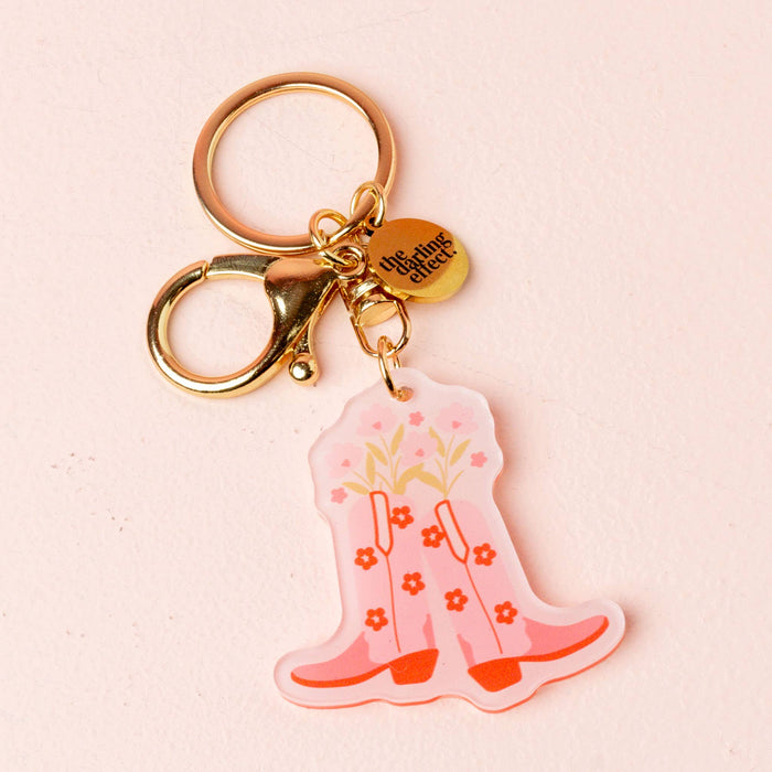 Acrylic Keychain-Cowgirl Boots