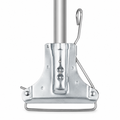 Aluminium fan mop handle with steel clip