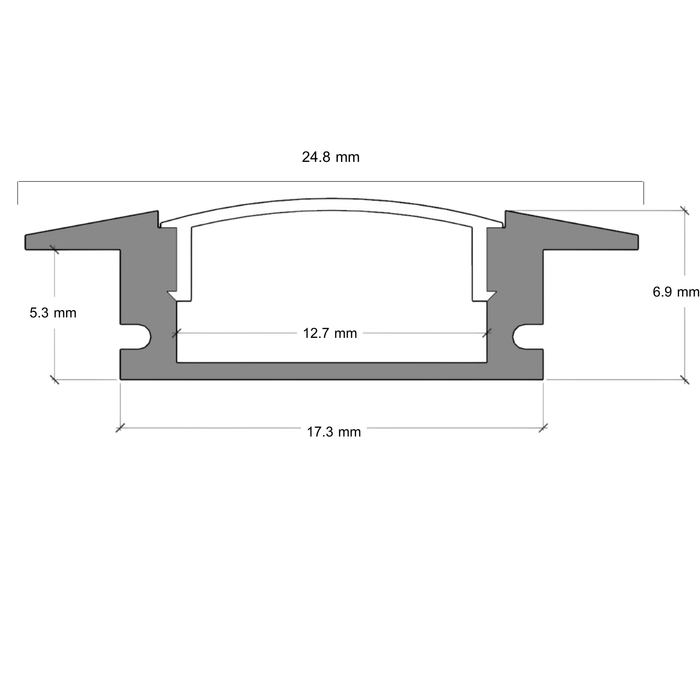 Aluminum Profile PW-CASE-001 – LED aluminum channel profile, view 4 | LAMP & LIGHT - Design forward Decorative lamp , Downlights, pendant lamp , striplights