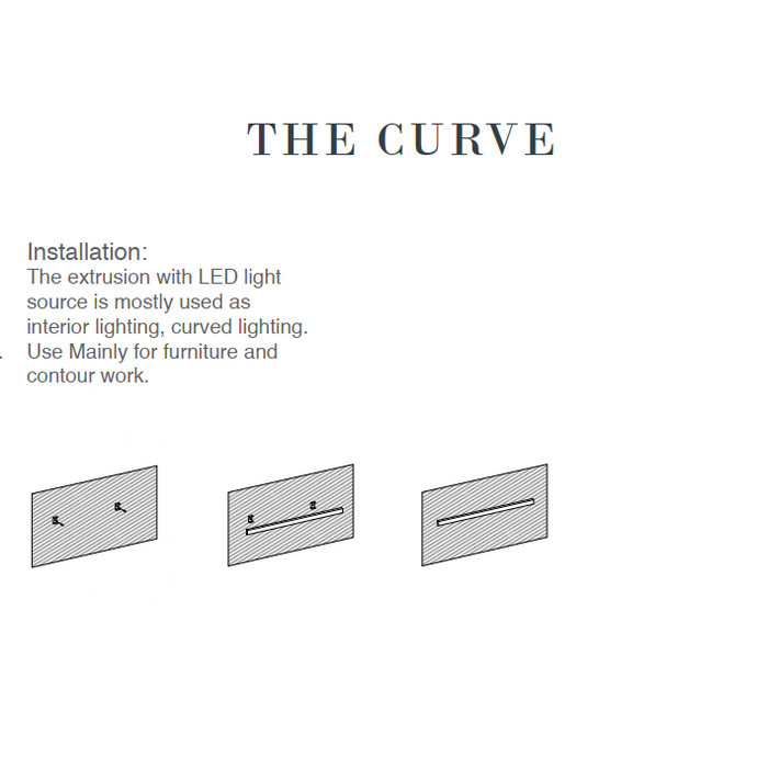 Aluminum Profile PW-CASE-042 – LED aluminum channel profile, view 3 | LAMP & LIGHT - Design forward Decorative lamp , Downlights, pendant lamp , striplights