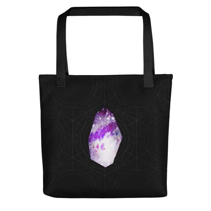 Amethyst Phantom Quartz Tote Bag