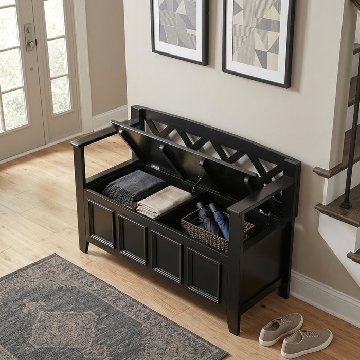 Black | Amherst Entryway Bench