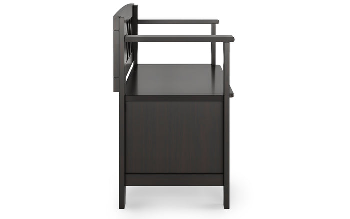 Hickory Brown | Amherst Small Entryway Storage Bench