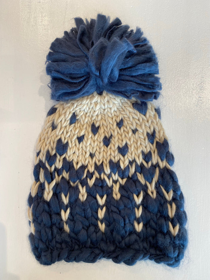 Anika Bobble Hat Navy