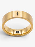 Anillo True Religion Cruz Dorado