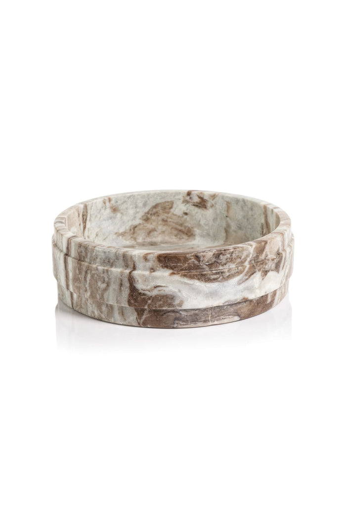 Arabescato Marble Bowl